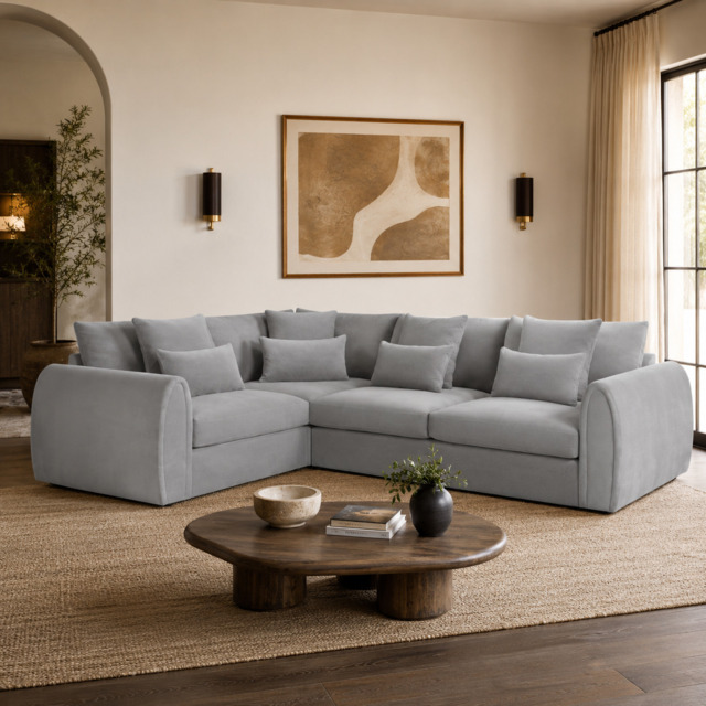 Mirabel Sofa Grey Left Hand Facing Corner - image 1