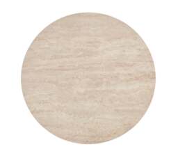 Luna Coffee & End Tables Matt Taupe & Travertine Set of 2 - thumbnail 6
