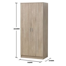 Rio 2 Door Wardrobe - thumbnail 6