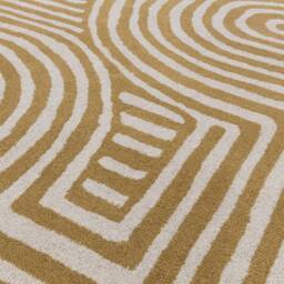 Reef Rug 120x170cm RF28 Curve Ochre Rug - thumbnail 6