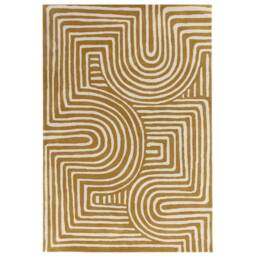 Reef Rug 120x170cm RF28 Curve Ochre Rug - thumbnail 2