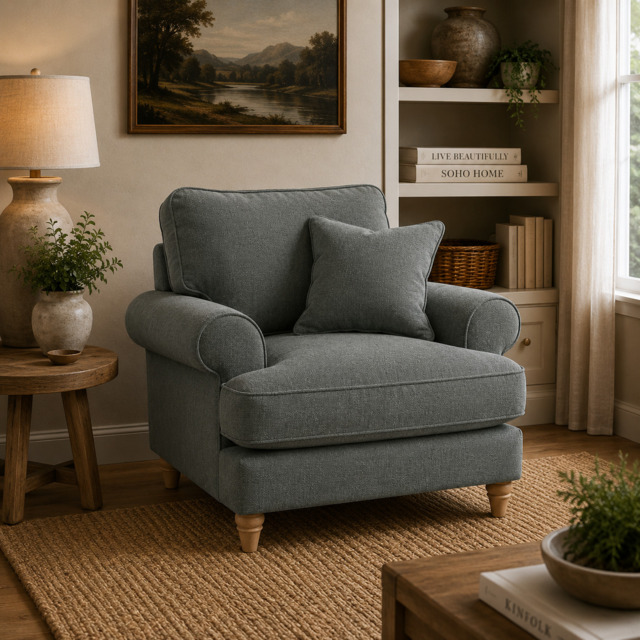 Armchair Manhattan Charcoal The Great Sofa Company - Victoria - Bromfield - Lola - Alfie - Mari - Longfellow - Duresta Style - image 1