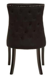 Kensington Townhouse Black Velvet Dining Chair - thumbnail 4
