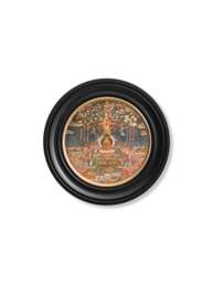 c.1700 Buddha of the Western Pure Land - Round - thumbnail 3