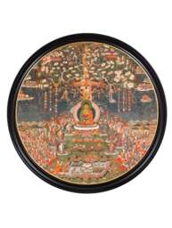 c.1700 Buddha of the Western Pure Land - Round - thumbnail 4