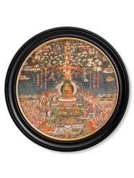 c.1700 Buddha of the Western Pure Land - Round - thumbnail 1