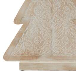 White Wash Collection Wooden Large Patterned Decorative Tree - thumbnail 2