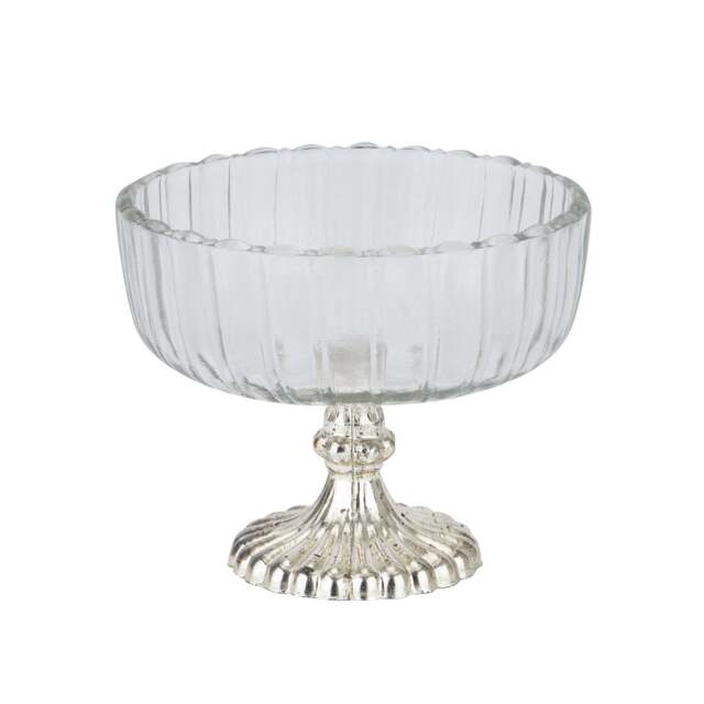 Small Fluted Glass Display Bowl - image 1