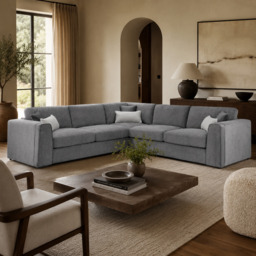 Naples Sofa Grey Large Corner