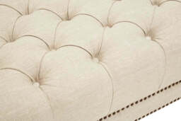 Surina 3 Seat Stone Fabric Sofa - thumbnail 5