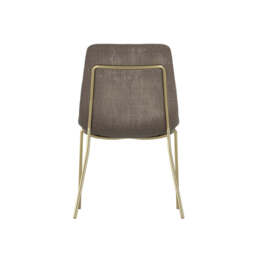 CARLO TAUPE / GOLD DINING CHAIR (Set Of 2) - thumbnail 4