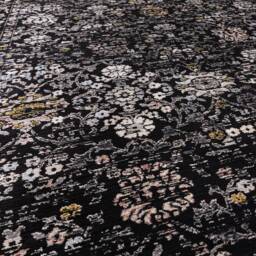 Sovereign 200x290cm Black Vintage Floral Rug - thumbnail 5