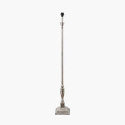 Canterbury Antique Silver Metal Floor Lamp Base - thumbnail 1