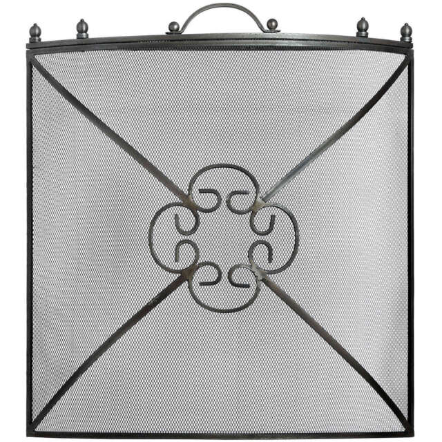 Mesh Fireguard in Antique Pewter Effect Finish - image 1