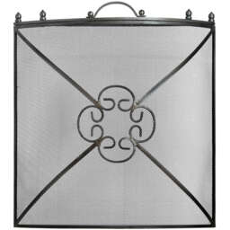 Mesh Fireguard in Antique Pewter Effect Finish - thumbnail 1