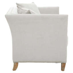 Sutton Two Seat Grey Fabric Sofa - thumbnail 6