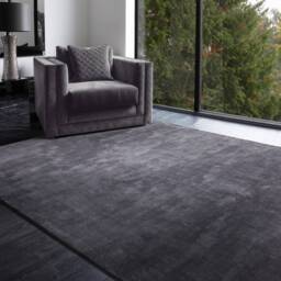 Katherine Carnaby Chrome 240x340cm Lead Rug Rug - thumbnail 1