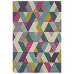 Funk Rug 140x200cm 02 Chevron Blue Green Rug - thumbnail 2