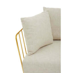 Azalea Two Seat Natural Fabric Sofa - thumbnail 6