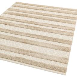 Monty 120x170cm MN04 Natural/Cream Stripe Rug - thumbnail 2
