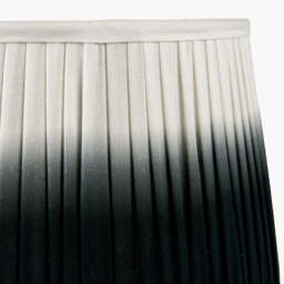 Scallop 25cm Black Ombre Soft Pleated Tapered Lampshade - thumbnail 4