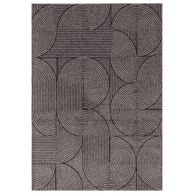 Muse 080x150cm Charcoal Swirl Rug MU01 Rug - image 1