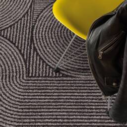 Muse 080x150cm Charcoal Swirl Rug MU01 Rug - thumbnail 2