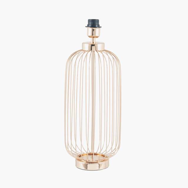Dania French Gold Metal Wire Tall Table Lamp Base - image 1