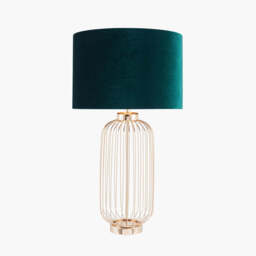 Dania French Gold Metal Wire Tall Table Lamp Base - thumbnail 3