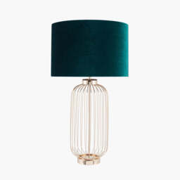 Dania French Gold Metal Wire Tall Table Lamp Base - thumbnail 2