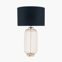 Dania French Gold Metal Wire Tall Table Lamp Base - thumbnail 4
