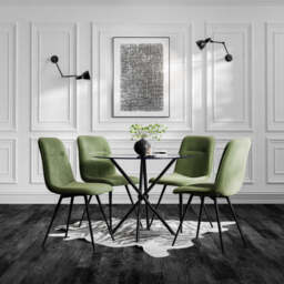 Maxi Moss and Black Dining Chair (Set Of 2) - thumbnail 2