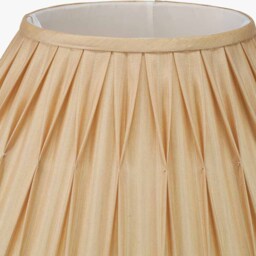 Garbo 35cm Gold Silk Mix Pinch Pleat Tapered Lampshade - thumbnail 4