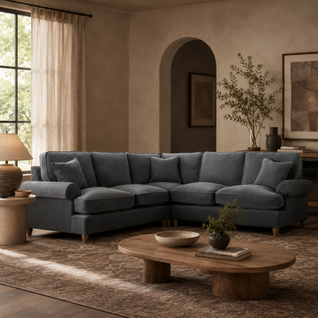 2 Corner 2 Manhattan Charcoal The Great Sofa Company - Victoria - Bromfield - Lola - Alfie - Mari - Longfellow - Duresta Style - image 1