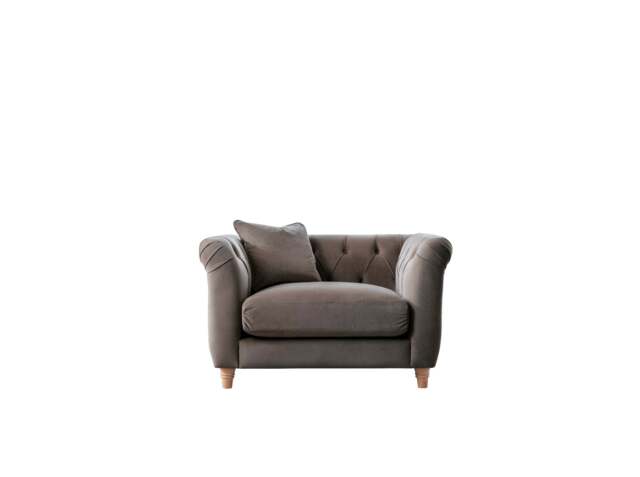 Model 25 - Armchair Velvet Mushroom - image 1