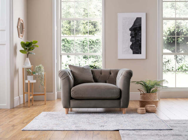 Model 25 - Armchair Velvet Mushroom - image 1