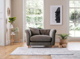 Model 25 - Armchair Velvet Mushroom