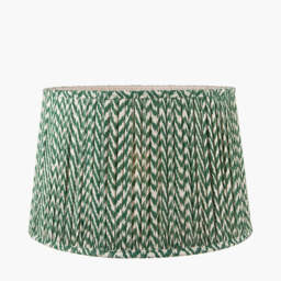 Vienna 45cm Forest Green Chevron Mushroom Pleat Lampshade - thumbnail 2