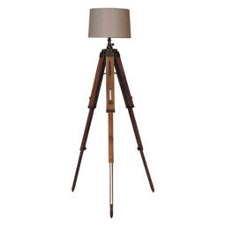 Wooden Tripod Lamp - thumbnail 3