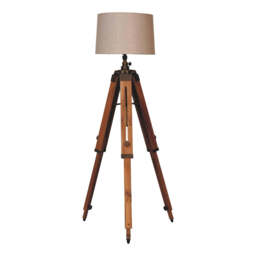 Wooden Tripod Lamp - thumbnail 2