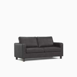 Model 28 - 3 Seater Sofa PU Black - thumbnail 2