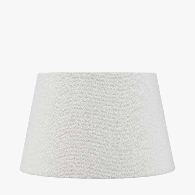 Martigues 45cm White Boucle Tapered Lampshade - image 1