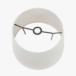 Martigues 45cm White Boucle Tapered Lampshade - thumbnail 2