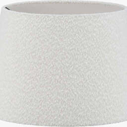 Martigues 45cm White Boucle Tapered Lampshade - thumbnail 4