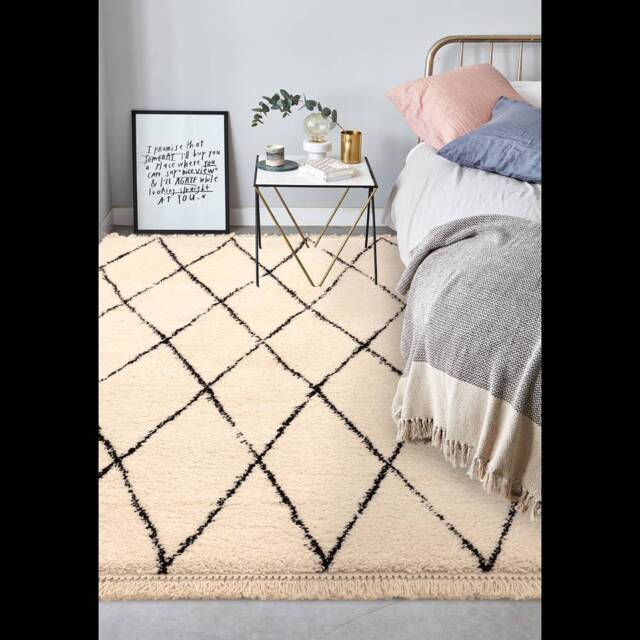 Rocco Rug 120x170cm RC08 CREAM DIAMOND Rug - image 1