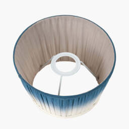 Scallop 25cm Blue Ombre Soft Pleated Tapered Lampshade - thumbnail 3