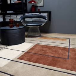 Reef Rug 200x290cm RF20 Outline Terracotta Rug - thumbnail 1