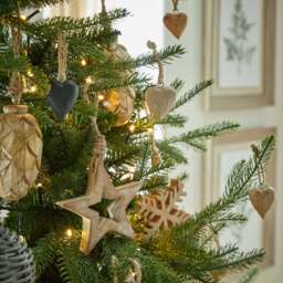 Pack Of 90 Wooden Heart Hanging Decorations - thumbnail 2