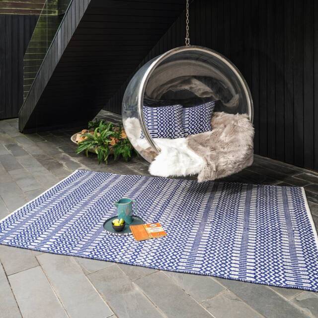 Halsey Rug 160x230cm Blue Rug - image 1