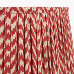 Vienna 45cm Red Chevron Mushroom Pleat Lampshade - thumbnail 4